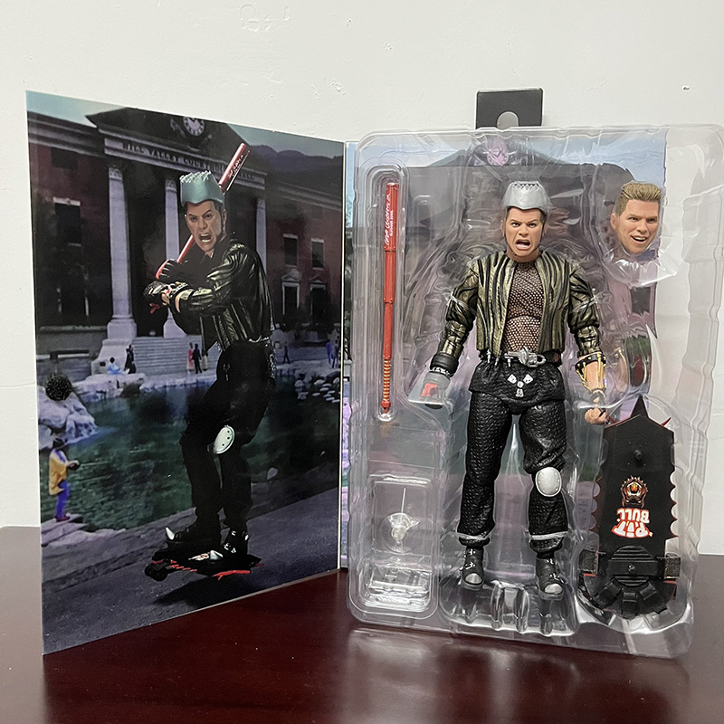 NECA Back To The Future Marty McFly Biff Griff Tannen Doc Brown Doc Brown Hazmat Suit Action Figure Martin Joker Clown Model Toy. 