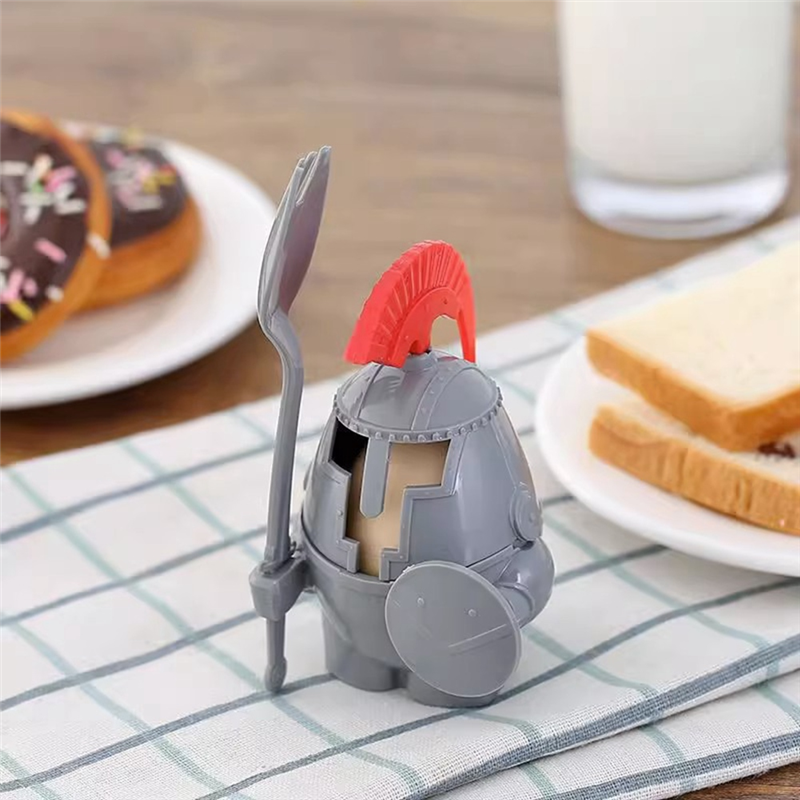 Boiled Egg Cup Holder with A Spoon Fork Included - Knight Design - Kitchen Utensil Decor,Order of the Knights Easy to Use. 
