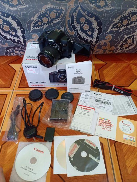 CANON EOS 750D 24.2 MP WITH 18-55MM IS STM LENS FULL HD WI-FI DSLR with DIGIC 6 image Processor and CMOS Sensor Camera. 