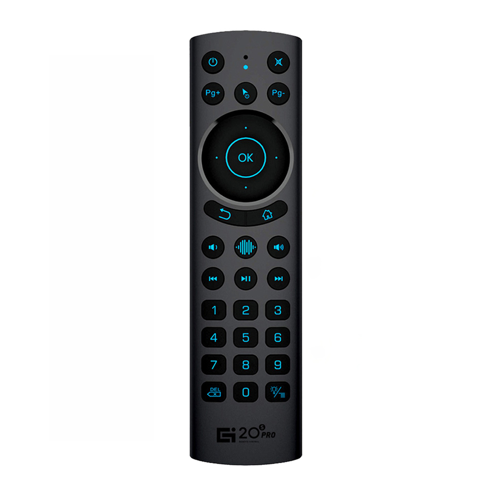 G20BTS Plus 2.4G Wireless Smart Voice Air Mouse Gyroscope G20S PRO IR Learning Backlit Remote Control for Android TV BOX. 