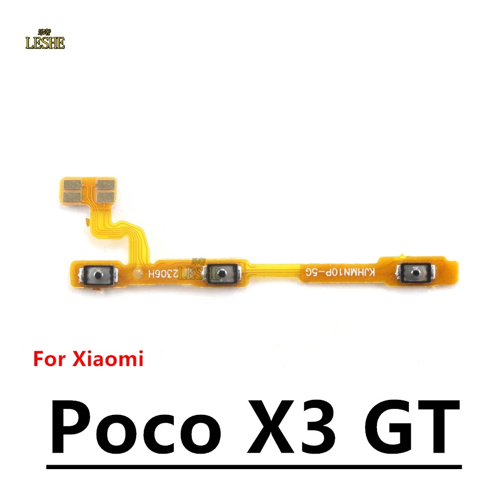 Power Key Volume Side Button Flex Cable For Xiaomi Xiaomi Poco F1 F2 F3 X2 X3 NFC GT Poco M2 M3 Reloaded Pro 5G Replacement. 