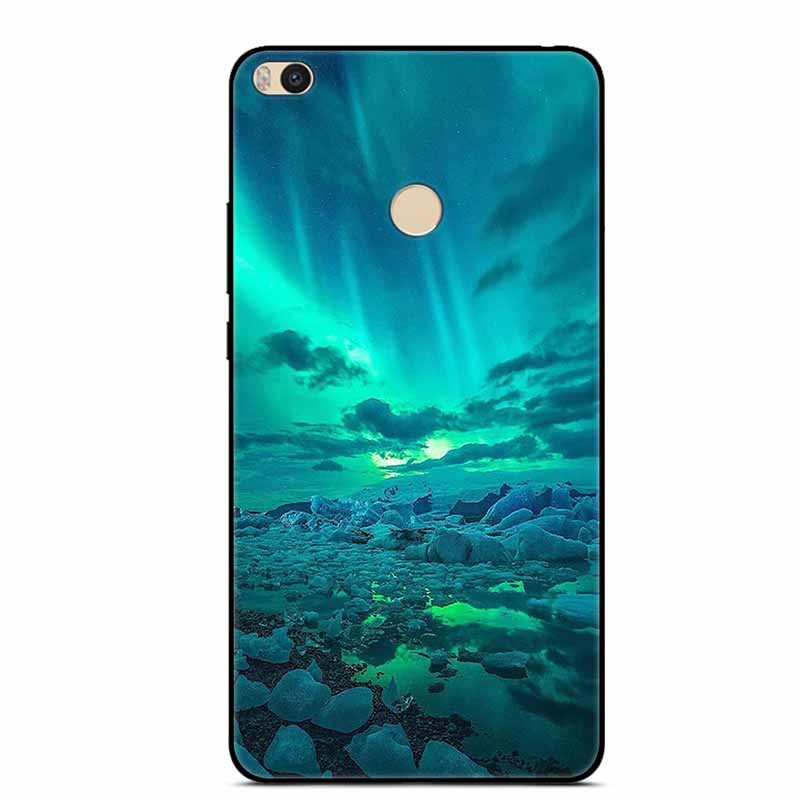 For Xiaomi Mi Max 2 Case Animals Painted Black Silicon Soft Bumpers for Xiaomi Mi Max 2 TPU Coque MAX2 Protective Capa Cool Wolf. 