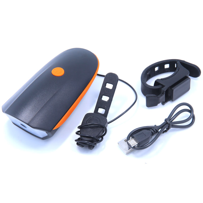 Rechargeable Bike Horn And Light 140 DB with Super Bright 250 Lumen Light 3 Modes. 