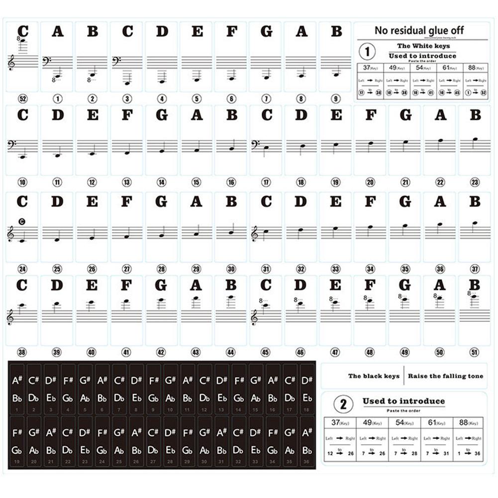 （New）Tranparent Piano Keyboard ticker 88 Key Electronic Keyboard Piano ticker. 
