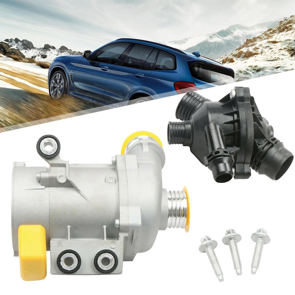 Water Pump W//Thermostat /&Bolt 11517586925 For BMW X3 128i 325i 328i 528i 530i