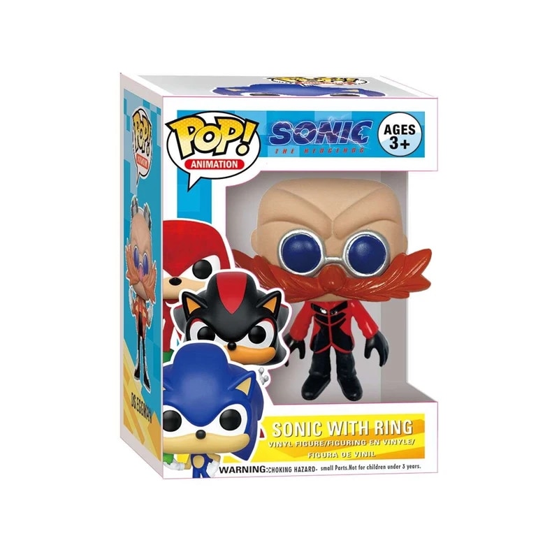 Funko Pop! Sonic The Hedgehog #283 With Rings Toys R Us Glow In The Dark
