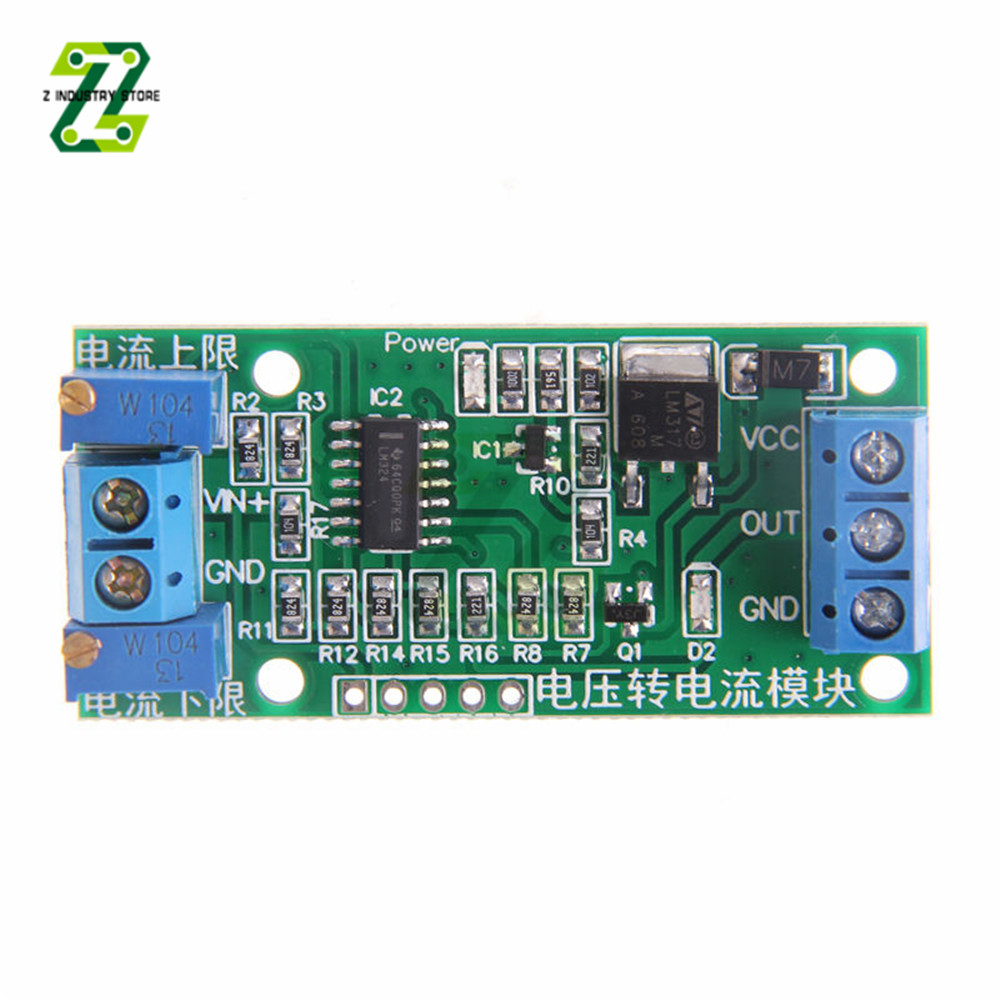 Voltage To Current Module 0-2.5V 0-3.3V 0-5V 0-10V 0-15V 0-24V to 0 -20mA/4 -20mA Current Transmitter Signal Converter Module Superman. 