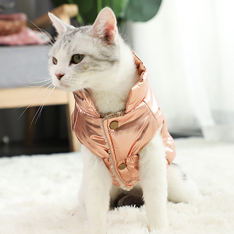Waterproof Warm Cat Down Jacket For Small Cats Winter Pet Clothes Kedi Katten Coat Puppy Clothing Mascotas Costume Disfraz Gato. 