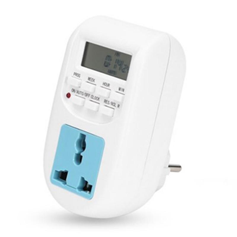LEDSTAR AL-06 Energy Saving Timer Plug Programmable Electronic Plug Timer Socket Charger for Home Devices Switch EU Plug. 
