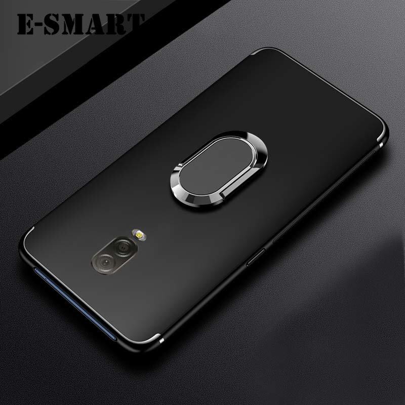 Phone Case For Samsung Galaxy J7 Plus Back Cover Car Stand Holder Built-in Magnetic Cases Buckle Bracket Finger Metal Ring Phone Casing for Samsung Galaxy J7 + Plus Back Cover. 