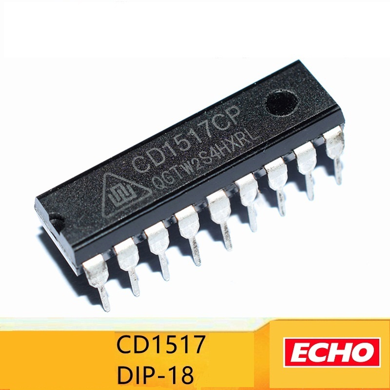 1ps CD1517CP CD1517 Stereo Audio Amplifier IC 6x6 Watt DIP-18 Package. 