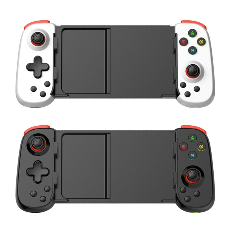 Ergonomic Gaming Controller D6DP Wireless Gamepad Stretching Handle Pad Rechargeable Accessory for Mobile Tablet Gamers