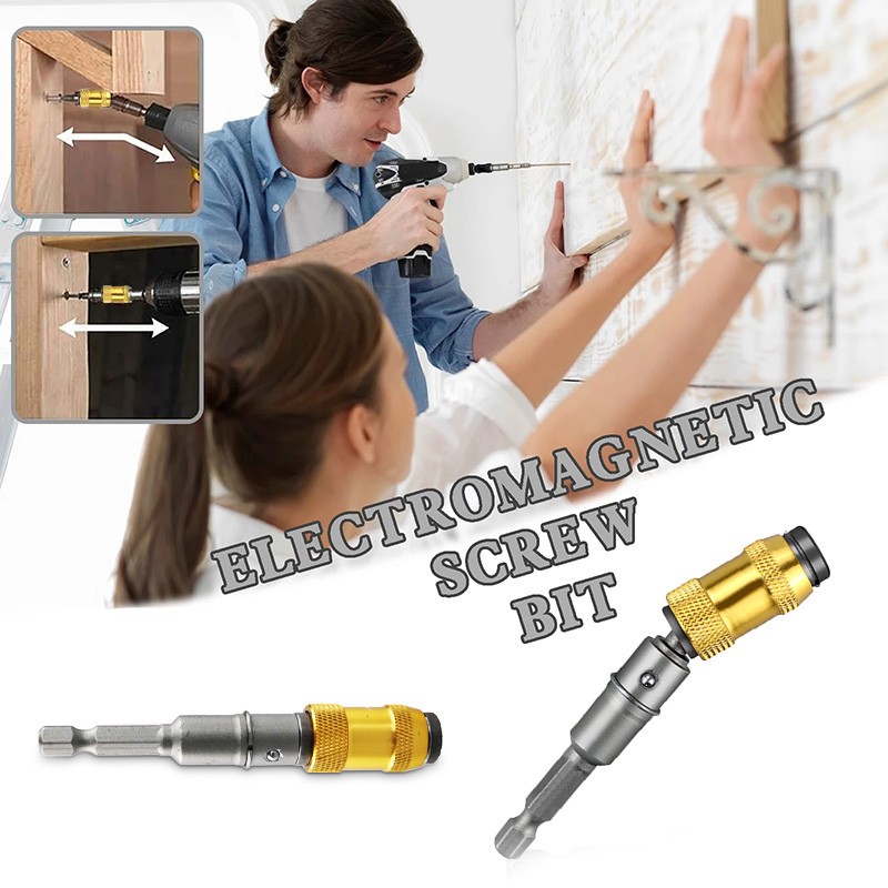 1/4'' Hex Shank Screw Bit Magnetic Screwdriver Bit Adjustable 20 Degree Extension Rod Holder Screw Driver Rod for Electric Screwdriver Drill. 