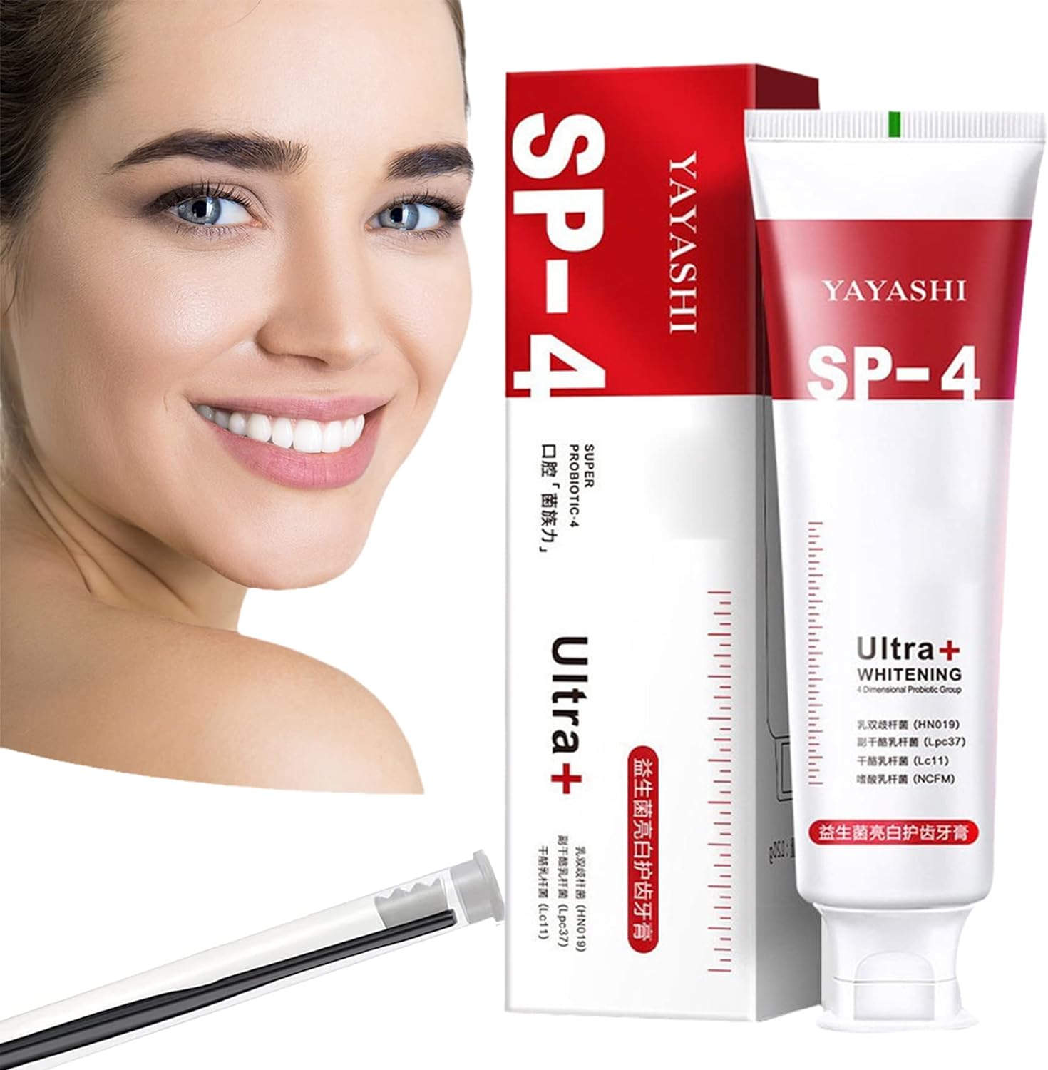 Yayashi sip-4 Probiotic Toothpaste freshen breath maintain oral health whiten teeth Stain Removing Sip-4 Toothpaste Teeth Cleaner Plaque Remove. 