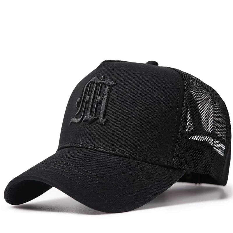 Big Head Plus Size Men's Hat Baseball Cap for Male 2024 Summer Sports Hat Hip Hop Breathable Mesh Trucker Hat Hard Structure. 