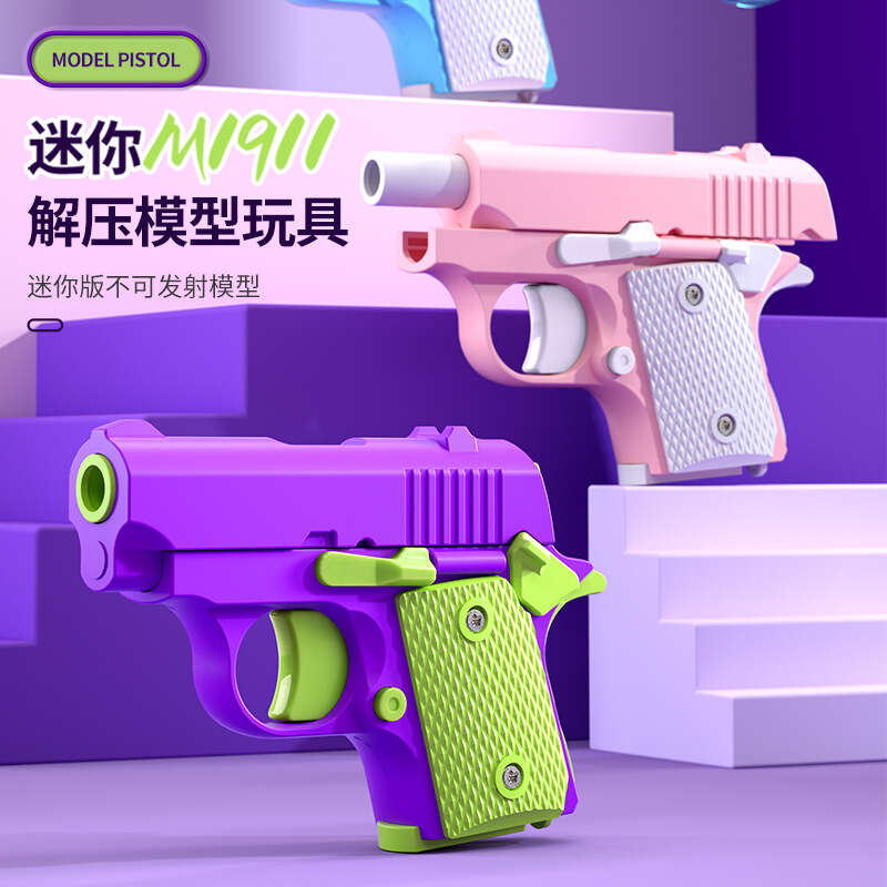 Mini pistol 1911 Baby blowback cannot be fired, decompression toy 3D printing. 