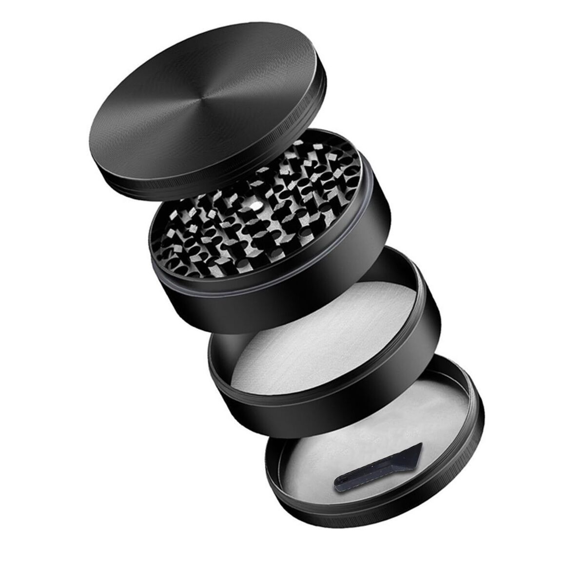 Mini Aluminum Alloy Spice Crusher Hand Muller Pollen Herbal Herb Grinder-Material: Aluminum Alloy Size(H x Dia): 3.5cm x 4cm(Approx.). 