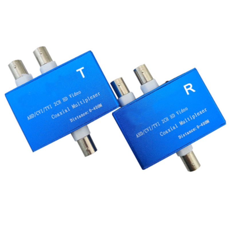 Two-Channel AHD/CVI/TVI1080P HD Video Multiplexer Coaxial HD Expander