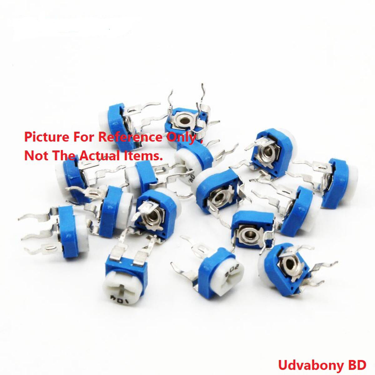 10Pcs- RM065 RM-065 VR 50K Ohm 503  Potentiometer Trimmer Trim Pot 50K Ohm 503 Trimpot Potentiometer Variable Resistor Top Adjustment Single Turn 6mm V/R Electrical Circuitry & Parts