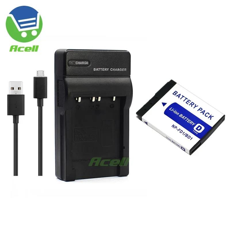 NP-FD1/BD1 Battery or USB Charger for SONY DSC-T900 T700 T500 T300 T200 T90 T77 T75 T70 T2 G3 TX1 Camera. 