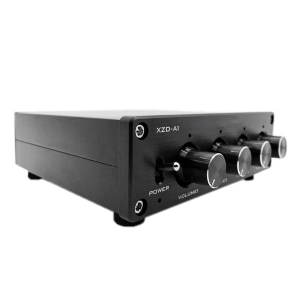 HIFI Lossless 1 Input 4 Output RCA HUB Audio Distributor (Silver). 
