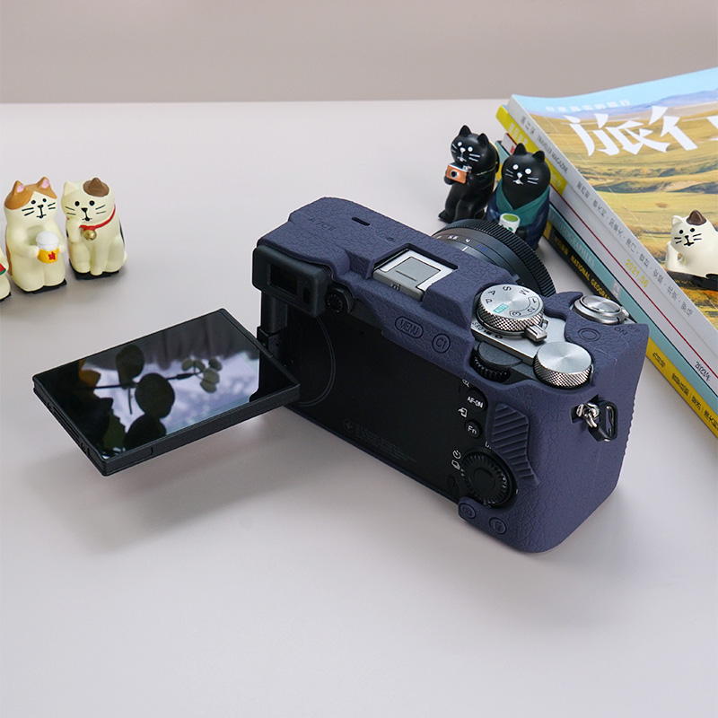 Camera Silicone Case for Sony Alpha 7C Mark II A7CR Camera Cover Full Body Case Protector Sony A7CII A7CR with glass film. 