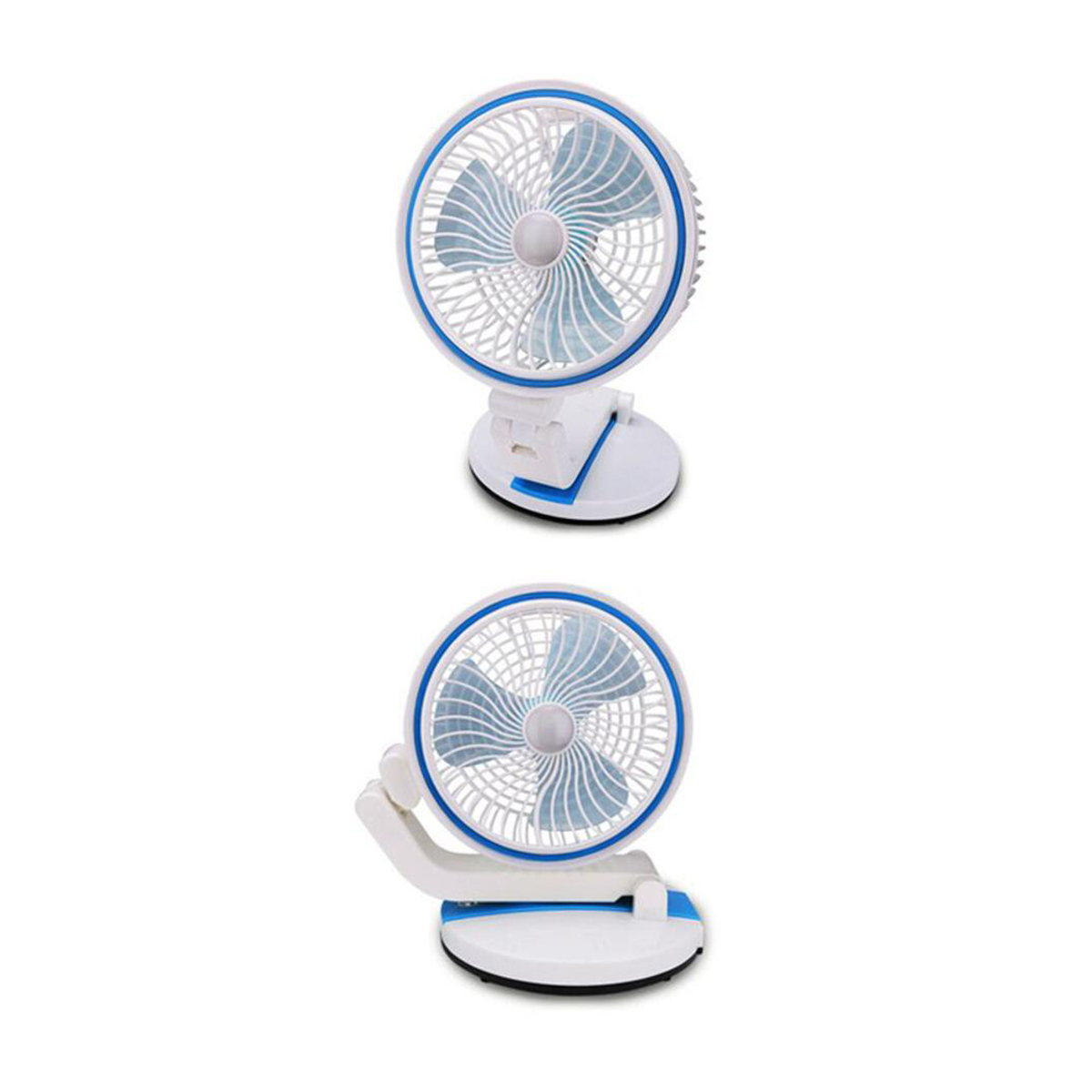 Rechargeable Folding Multi-Function Fan With Led Light. 