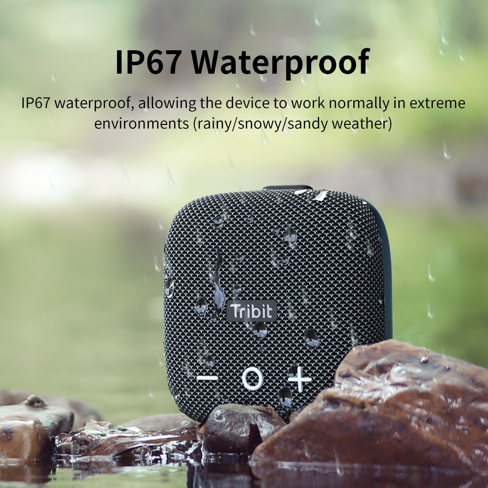 Tribit StormBox Micro 2 Portable Bluetooth Speaker 90dB Loud Sound Deep Bass IP67 Waterproof Camp Small Speaker Built-in Strap. 