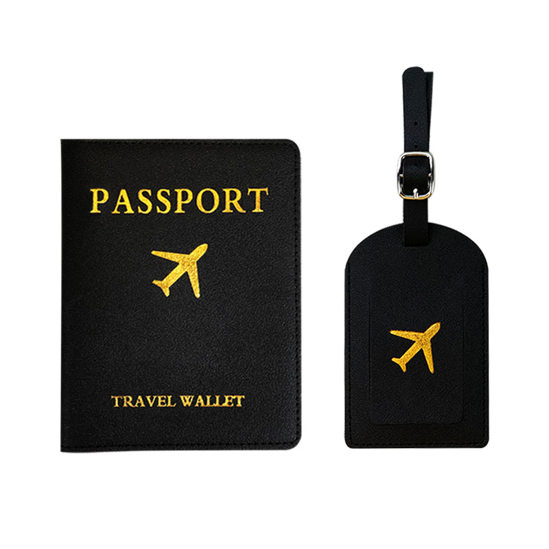 Passport Cover and Luggage Tag Combo Multifunctional Passport