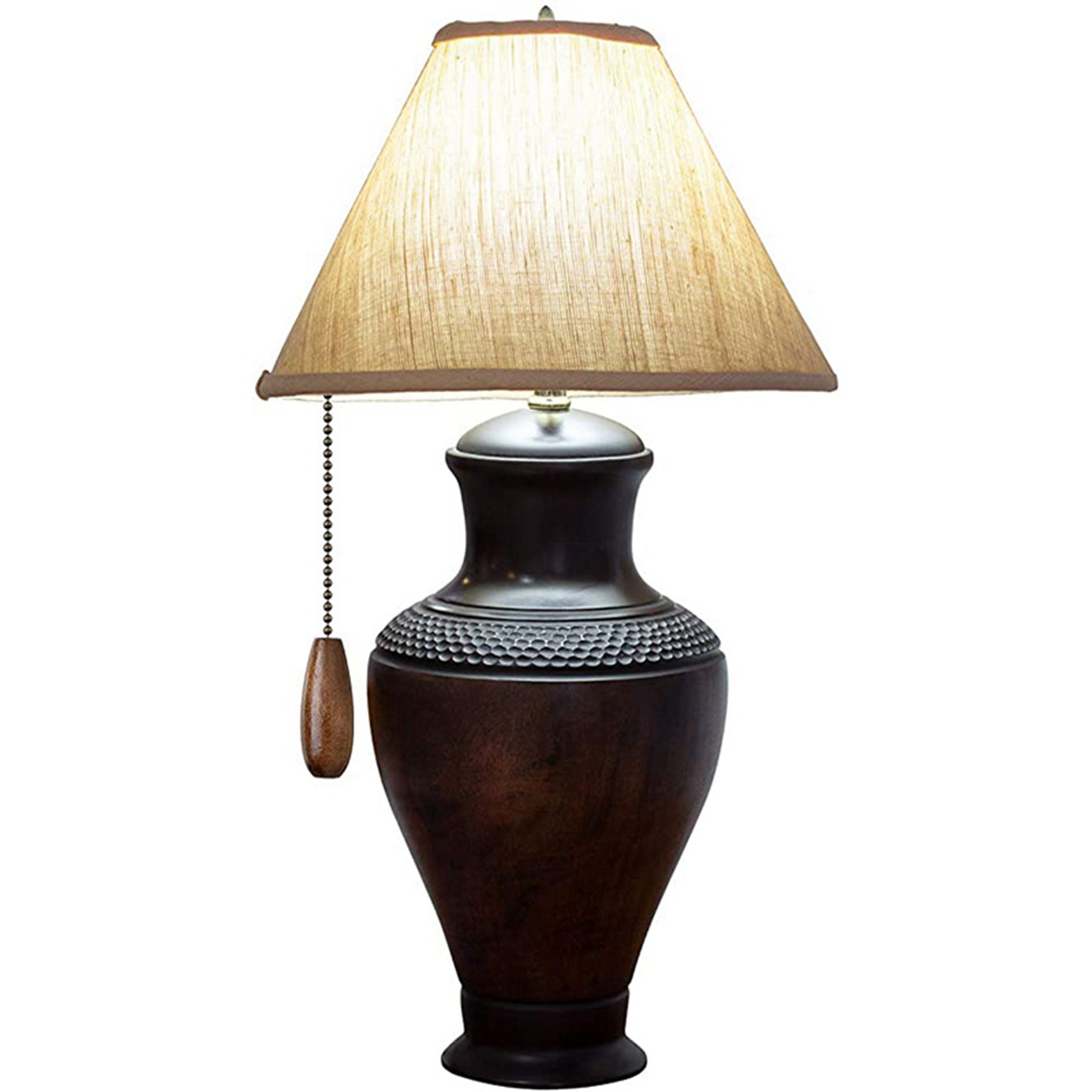 OUMERY 20 Pieces Ceiling Fan Chain Pulls Wooden Pull Chain Extension Pull Chain for Ceiling Light Lamp Fan Chain (Walnut Color). 