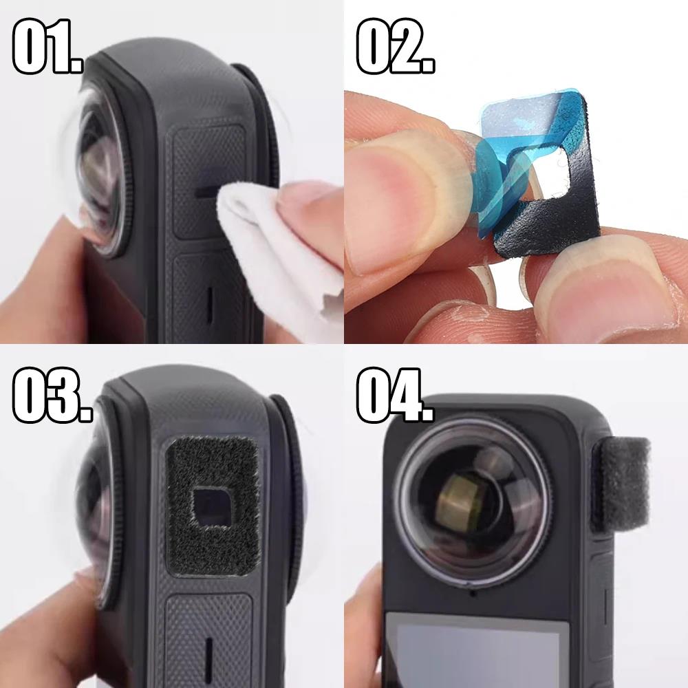 12PCS Noise-Reducing Windproof Cotton For Insta360 X4 Camera Microphone Wind Muff Outdoor Action Video Windshield Sponge. 