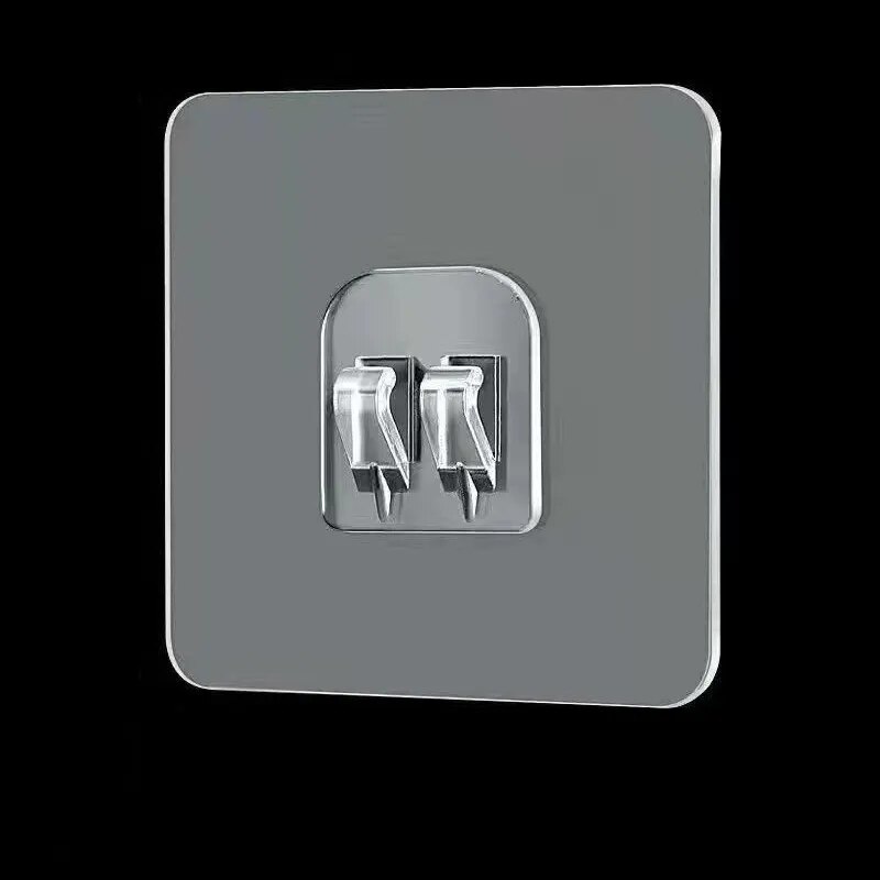 Transparent Home Acrylic Strong Self Adhesive Hooks Bathroom Kitchen Iron Claw Buckle Hanger Wall Hang Shelf Multi-Function Hook. 