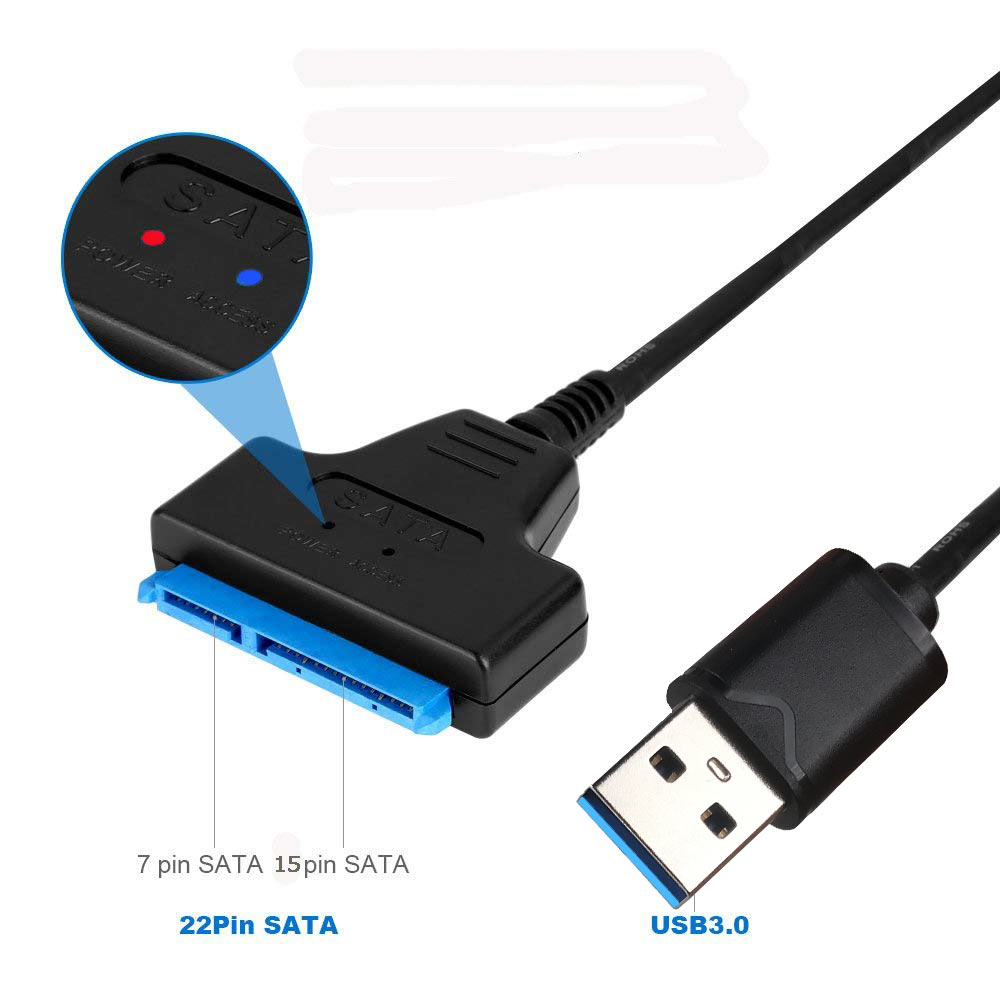 NGELON USB 3.0 SATA III Cable Sata to USB Adapter usb c to hdmi vga usb c Support 2.5 Inches External SSD HDD Hard Drive. 