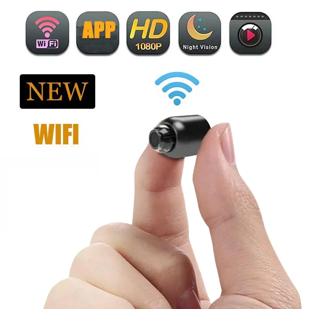 HD Mini Camera WiFi Portable Indoor Smart Home Security Cam Night Vision Motion Detection Camcorder Surveillance Recorder. 