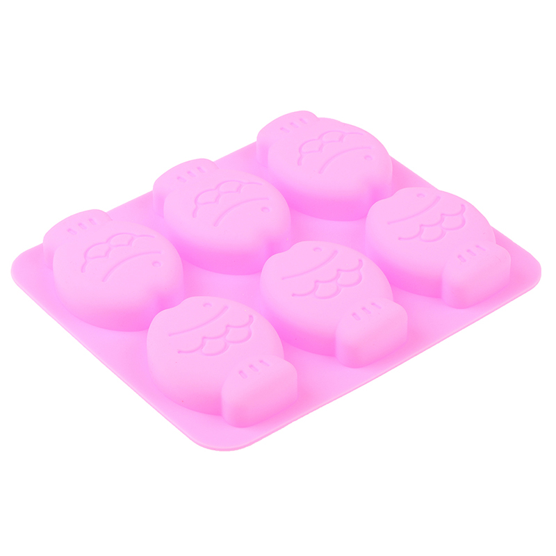 Fish Shape Fondant Cake Silicone Mold Handmade Soap Mold. 