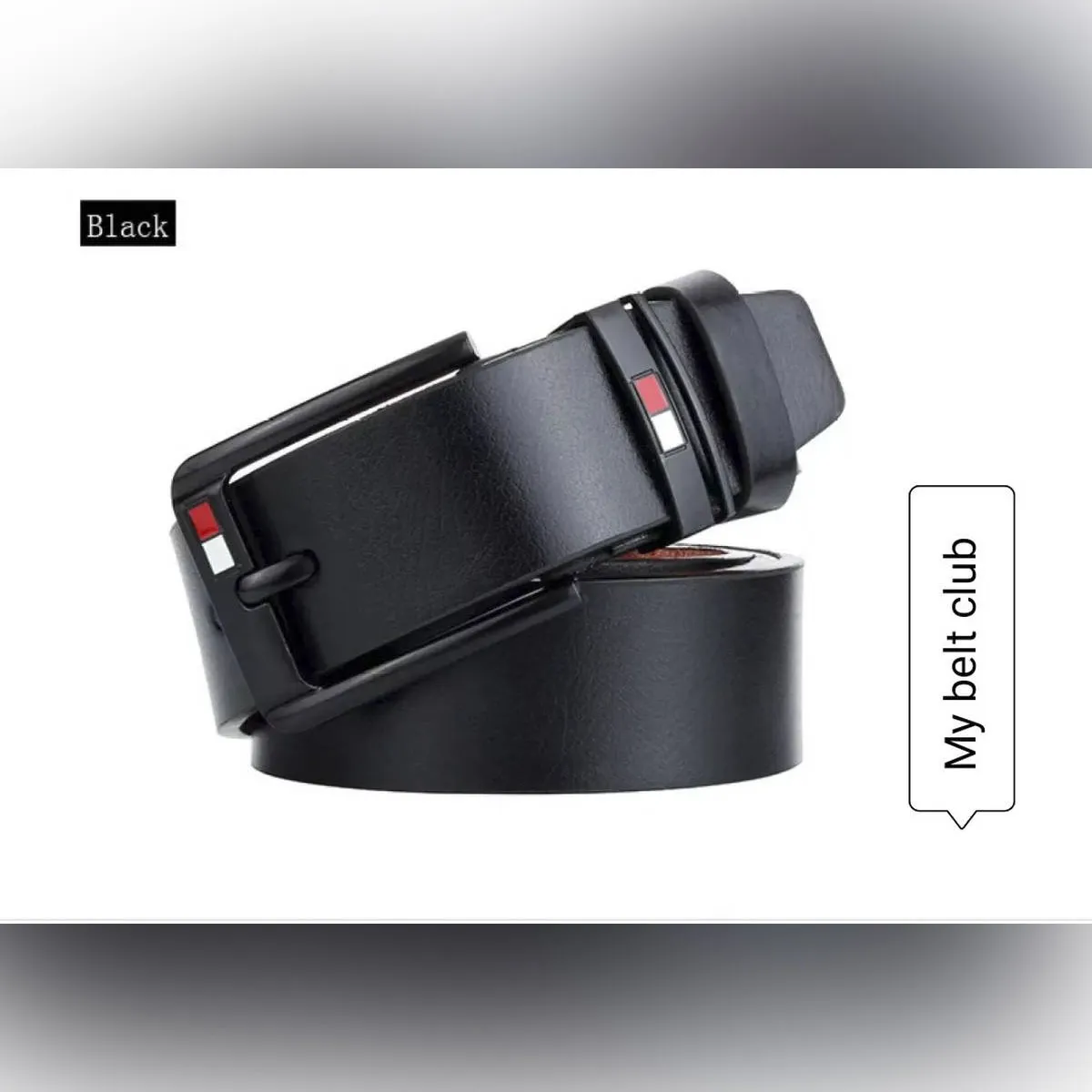 Black stylish Artificial leather belt for men - Belt For Men - Belt For ...