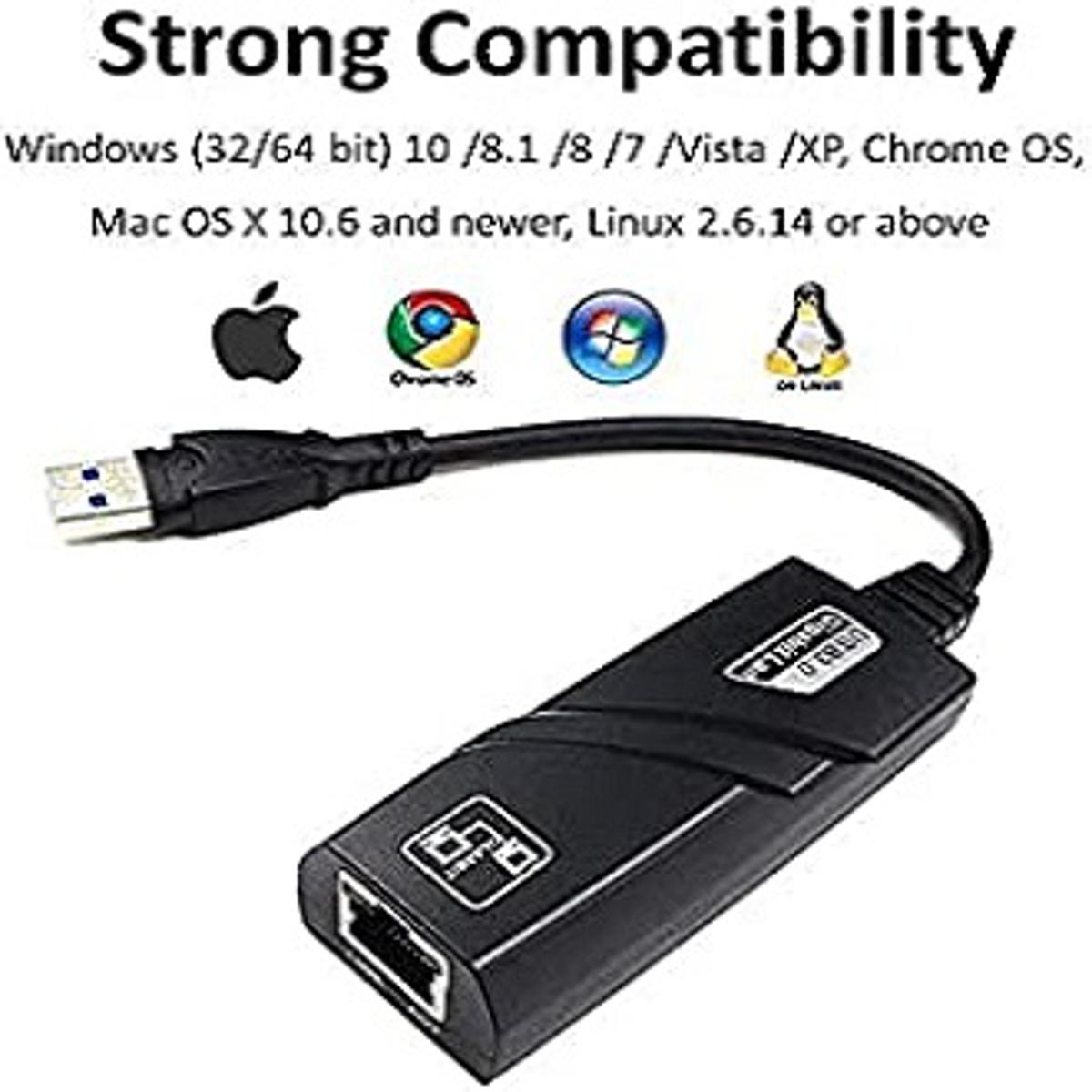 Usb lan card 10/100/1000mbps gigabit usb 3.0 ethernet adapter