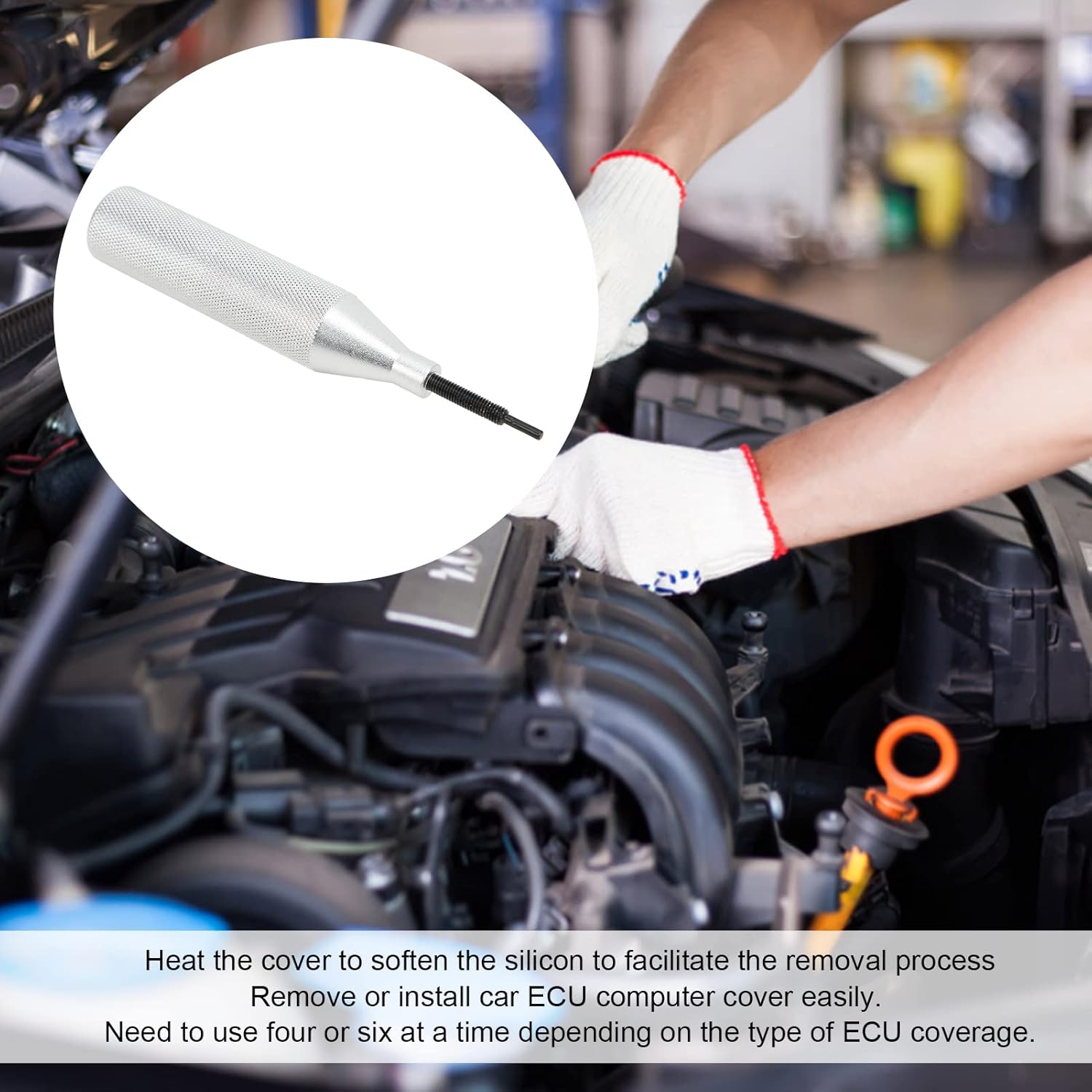 Metal ECU Cover Extractor Tool, ECU Cover Open Tool Anti Deform Heavy Duty Replacement for KTAG 7.020 for KESS 5.017. 