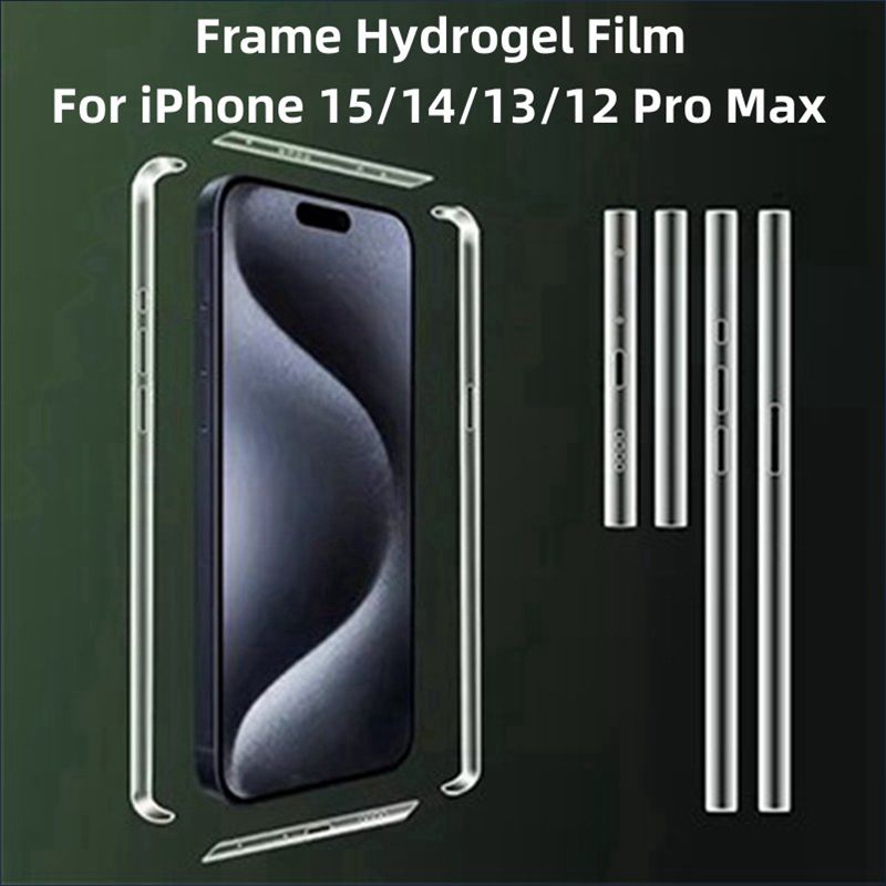 Pro Non-Glassax 15 Pro M for iPhCS Side Water5 Pro hone 1 for iPMax 15 2 P Gel Film for one 12 13 14 glass frame screen protector
