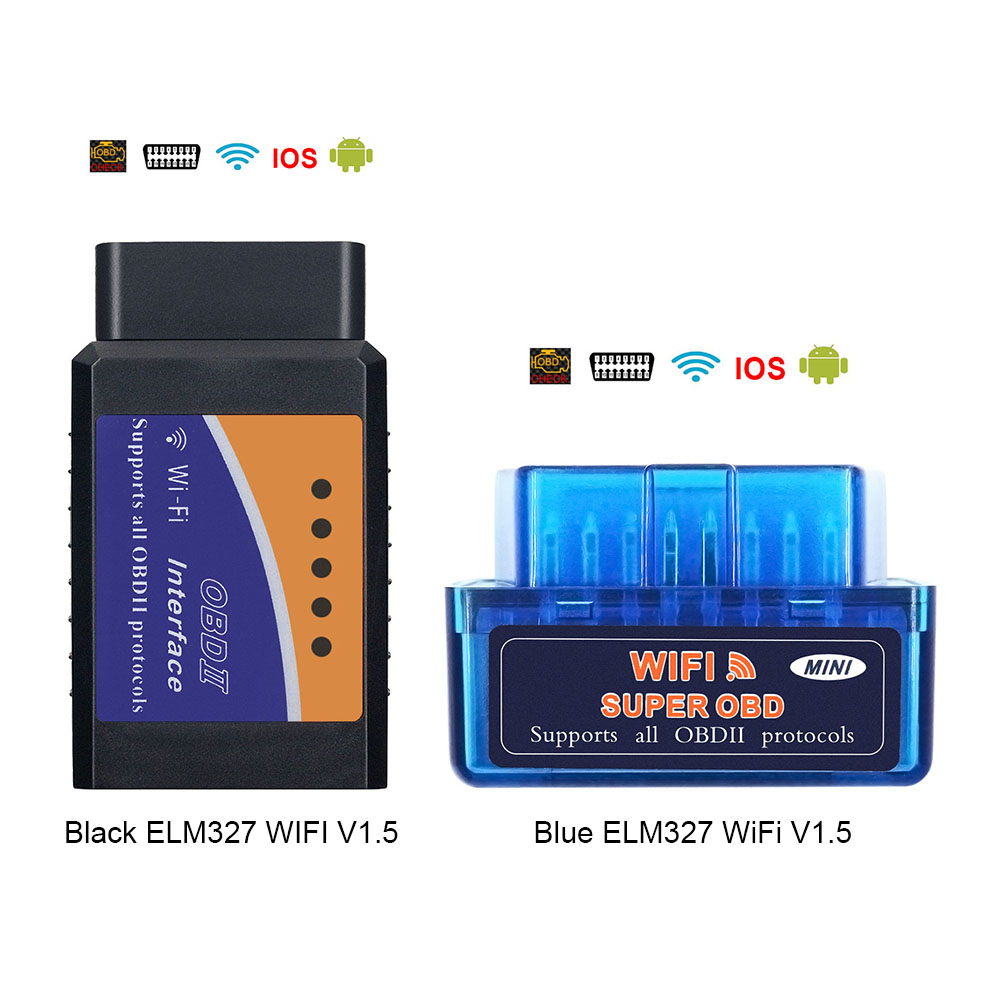 OBD2 Auto Scanner ELM327 Bluetooth/WIFI V1.5 OBDII ELM 327 BT/WI-FI 1.5 HHOBD HH OBD ELM327 Bluetooth 5.1/1.5 ELM 327 Switch On. 