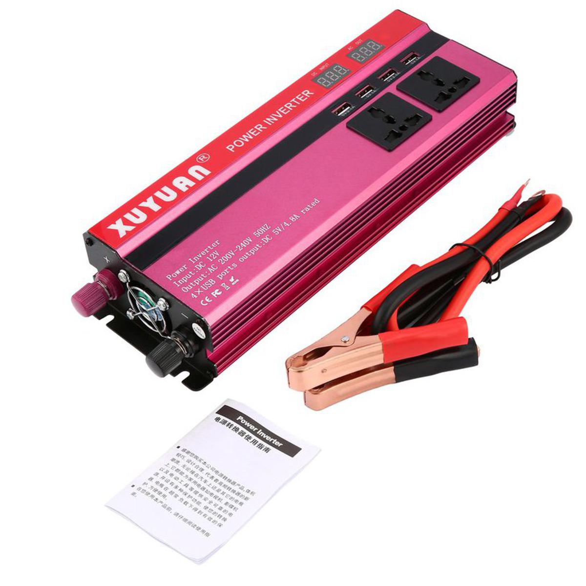 LALA 6000W Solar Power Inverter  12V to  220V LED Display Sine Wave Converter