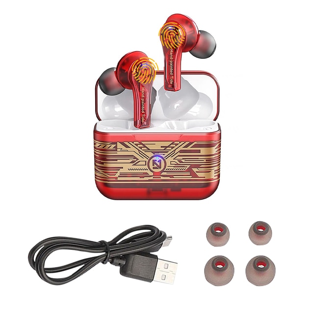 TS-200 Wireless Earphones TWS Bluetooth 5.0 Mini Wireless Bluetooth Headset With Mic Waterproof Earbud In Ear. 