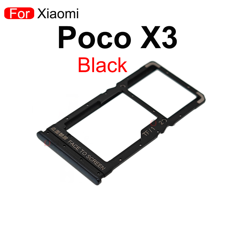 Xiaomi Poco X3/X3 Pro Sim Tray Micro SD Card Slot with Sim Ejector Pin Replacement Part. 