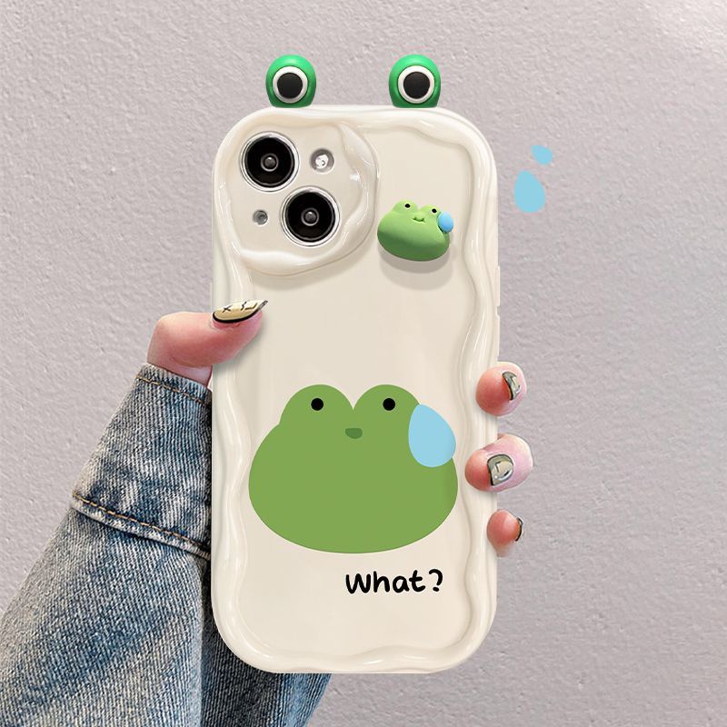 3D Ugly Frog Eyes Phone Cases for Xiaomi Redmi Note 13 Pro 12 8 11 10 9 12 Pro Plus 12S 13C 12C 10C 9C 9A A2 A3 Wavy Case Cover. 
