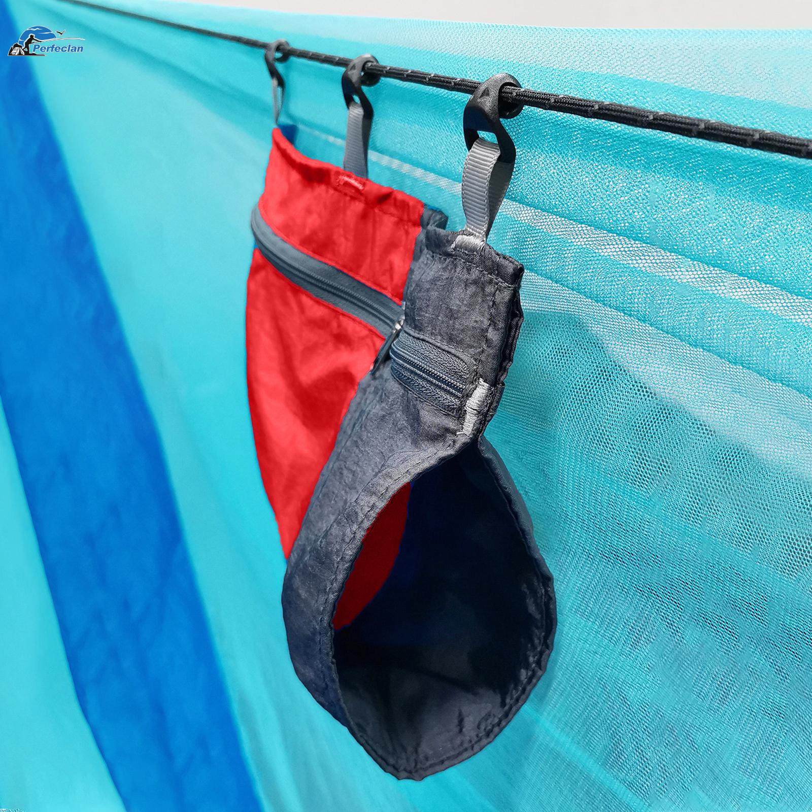 Hammock Organizer Storage Container Hanging 5 Pockets Folding Dangling Pouch Hammock Storage Bag for Camping Climbing Small Items. 