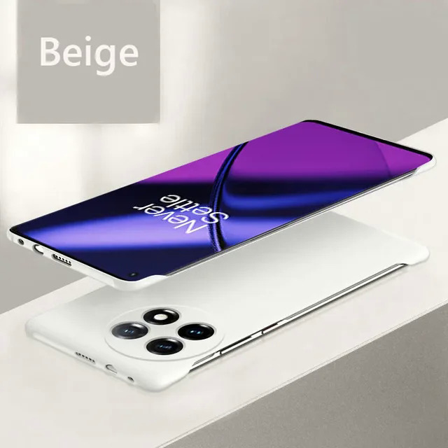 【NShisasN】Frameless Slim Skin Matte Hard Back Cover Case On For OnePlus 11 12 11R One Plus 11 11R OnePlus11 5G ShockProof Fundas Coque. 