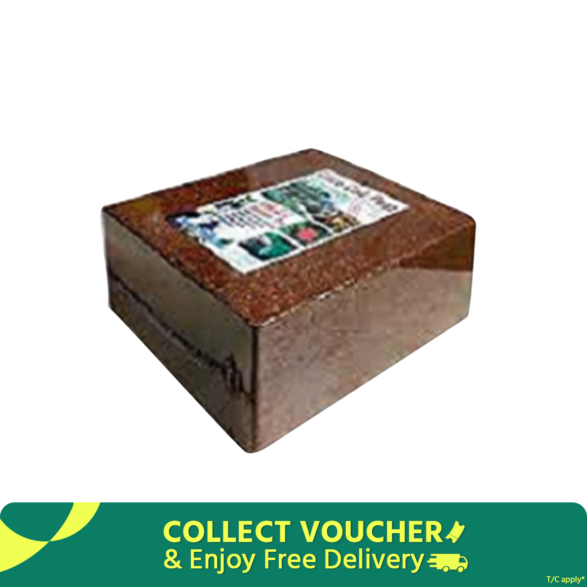 Cocopeat Block full 5kg - Expands Up To 75 Litres of Coco Peat Powder. 