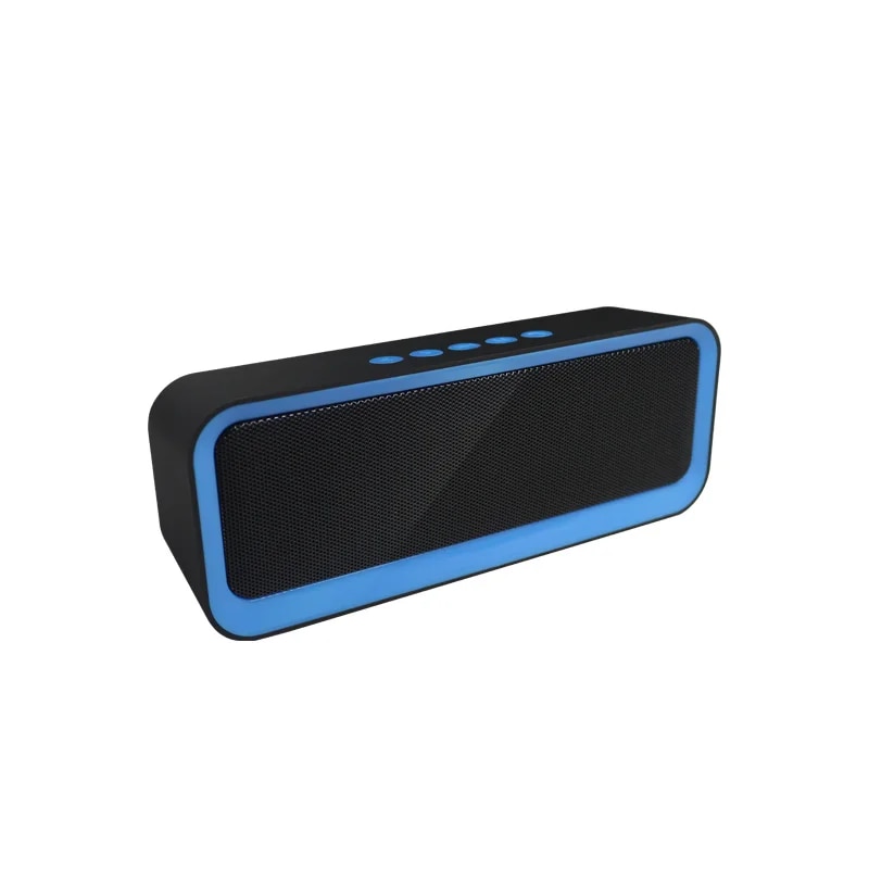 Mini Portable Bluetooth Speaker EBS-308 Wireless Metal Mesh Colorful Frame TF Card and USB Source Gadget Gift Music Player. 