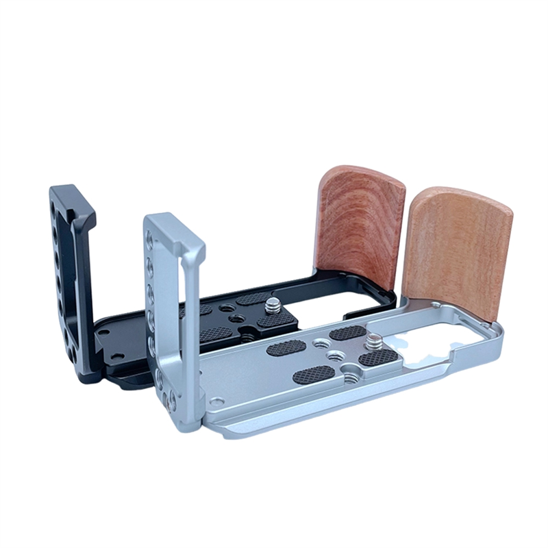 FORIDE Hand Grip Quick Release Wooden Camera L Plate for XT30 II XT30 XT20 XT10 Camera Grip Handle Silver. 