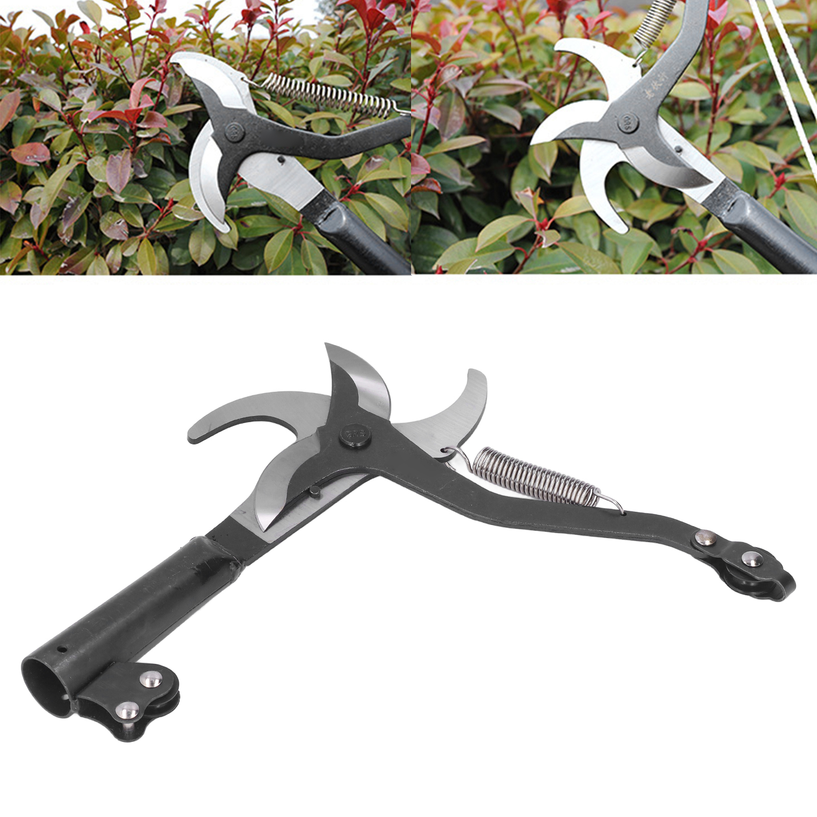 Double Head Pruning Shears High Altitude Pruning Scissors Labor Saving Home Use. 